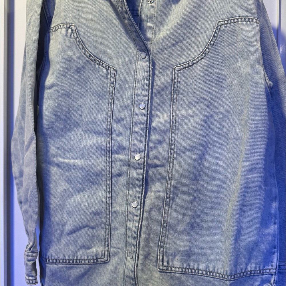 Wild Fable Light Blue Denim Shirt-Jacket